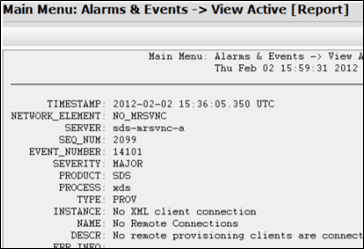View Active Alarms View Active Alarms
